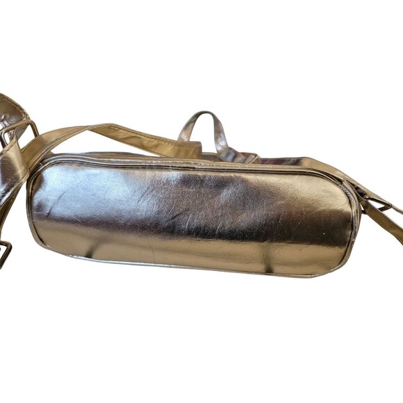 VTG Gold Metallic Backpack With Fun Eye Design - Picture 6 of 11